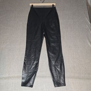 Express Crocodile Pattern Faux Leather Pants Stretchy Womens Small NWT